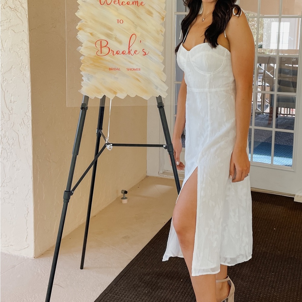 Lulus white bridal dress